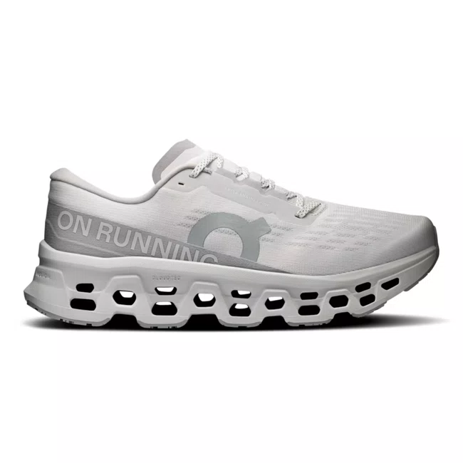 Tênis On Cloudmonster 3 Feminino Branco e Cinza
