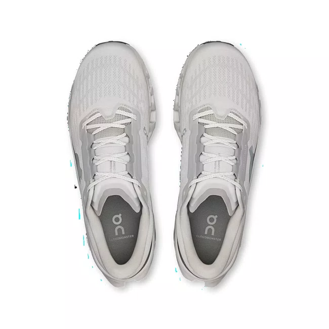 Tênis On Cloudmonster 3 Feminino Branco e Cinza