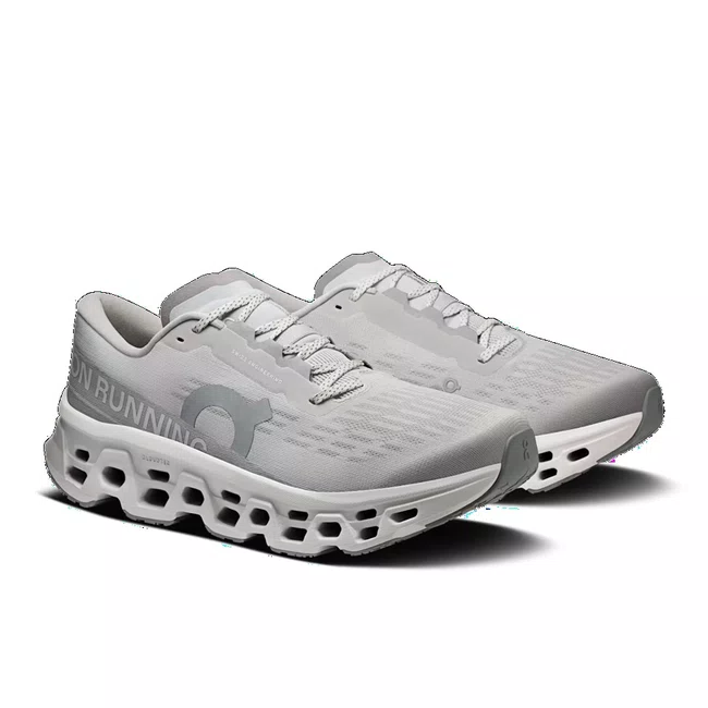 Tênis On Cloudmonster 3 Feminino Branco e Cinza