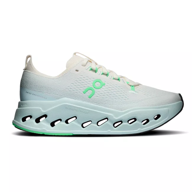 Tênis On Cloudsurfer Max Feminino Branco e Verde