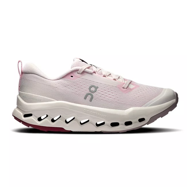 Tênis On Cloudsurfer Trail 2 Feminino Rosa e Bege