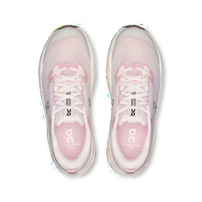 Tênis On Cloudsurfer Trail 2 Feminino Rosa e Bege