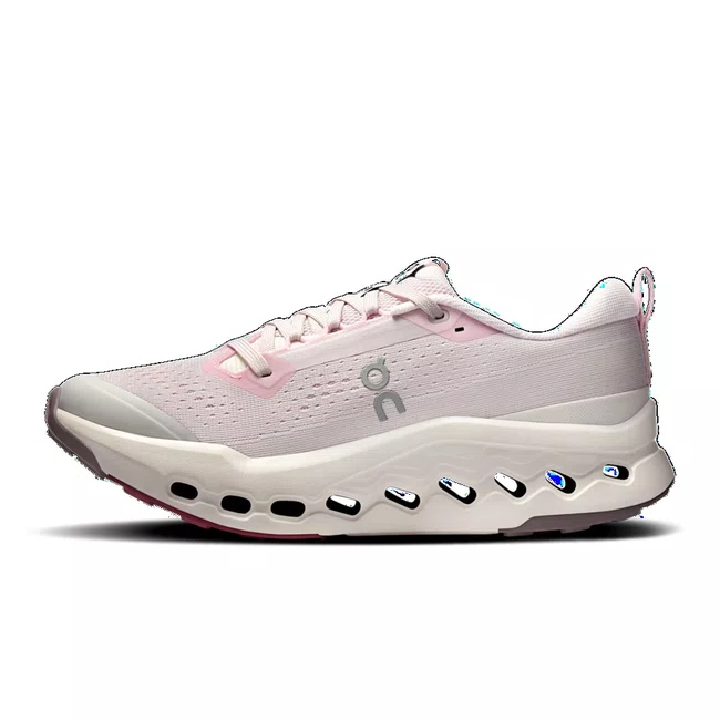 Tênis On Cloudsurfer Trail 2 Feminino Rosa e Bege