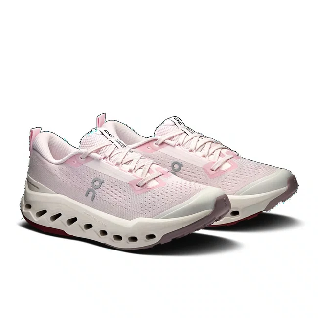 Tênis On Cloudsurfer Trail 2 Feminino Rosa e Bege