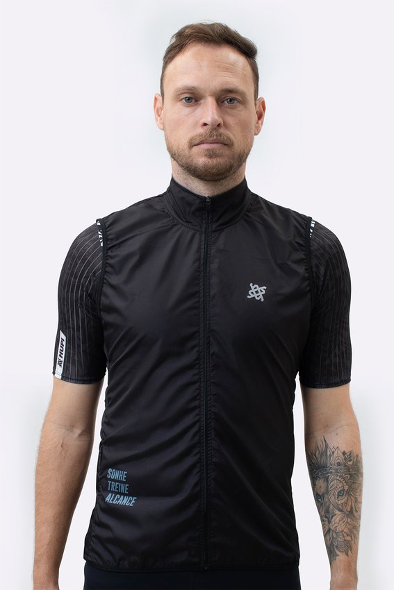 Colete Corta Vento HUPI Unissex  - Preto