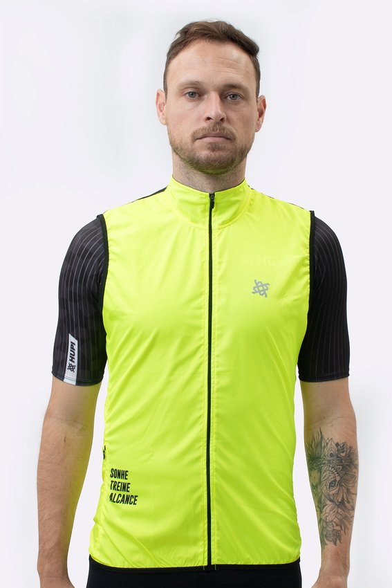 Colete Corta Vento HUPI Unissex - Amarelo