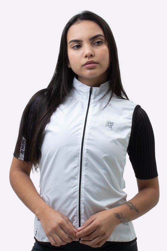 Colete Corta Vento HUPI Unissex - Branco