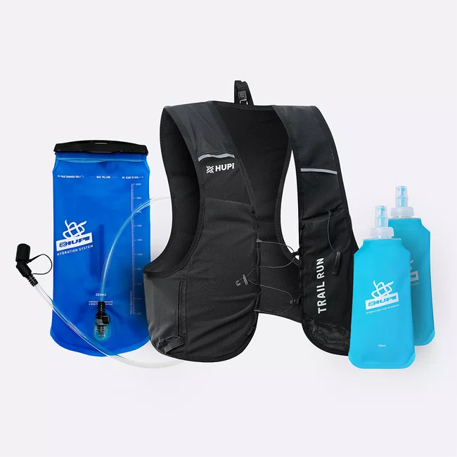 Colete de Hidratação HUPI Supreme + Refil + 02 Soft Flask 350Ml