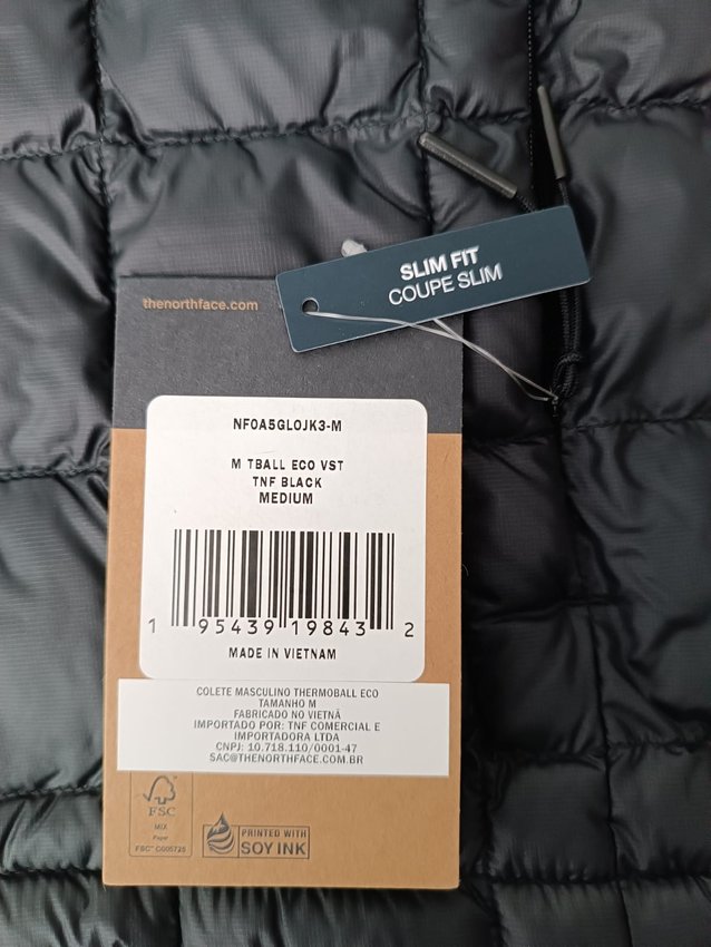 Colete The North Face Thermoball Eco 2.0 Masculino Preto 