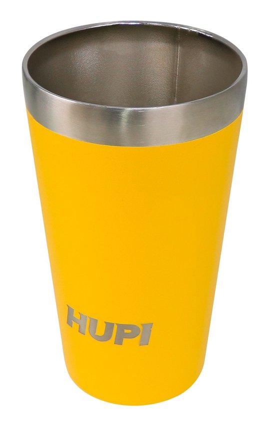 Copo Térmico HUPI Fun 480ML Amarelo