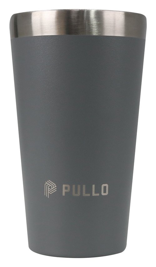 Copo Térmico Pullo Fun 480ML Cinza