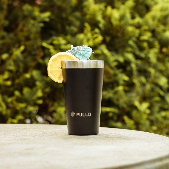 Copo Térmico Pullo Fun 480ML Preto