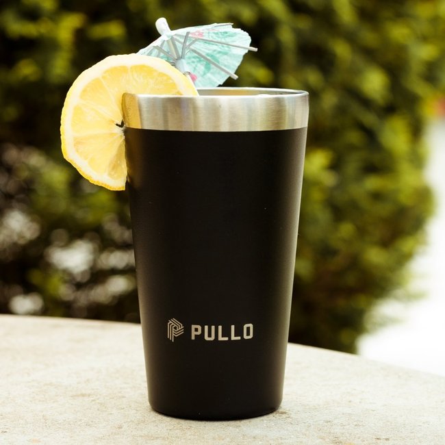 Copo Térmico Pullo Fun 480ML Preto
