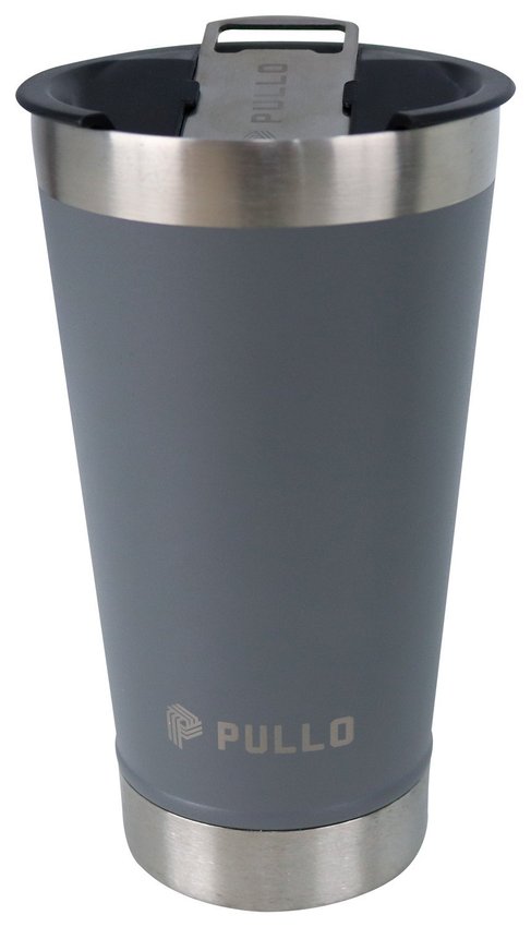 Copo Térmico Pullo Kippis 480ML Cinza