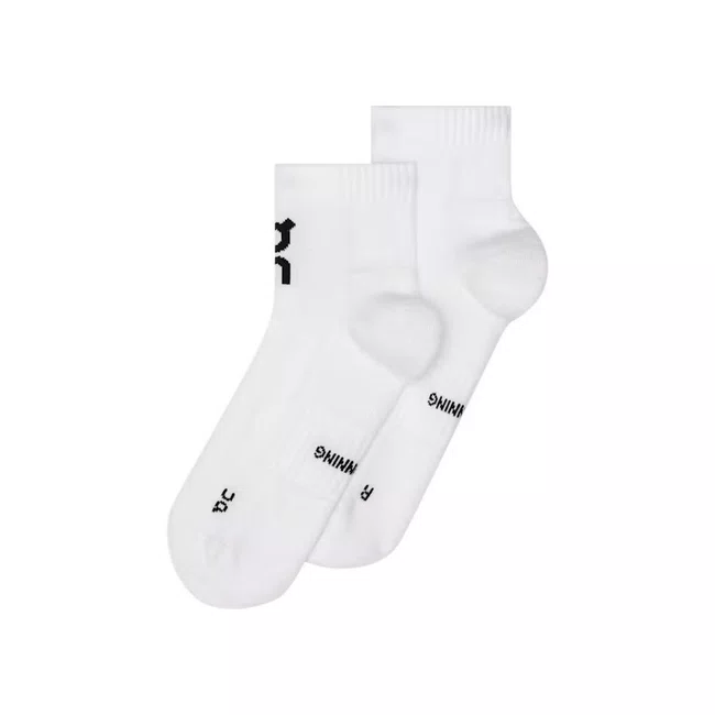 Meia On Core Run Sock Mid 2 Pares Branco