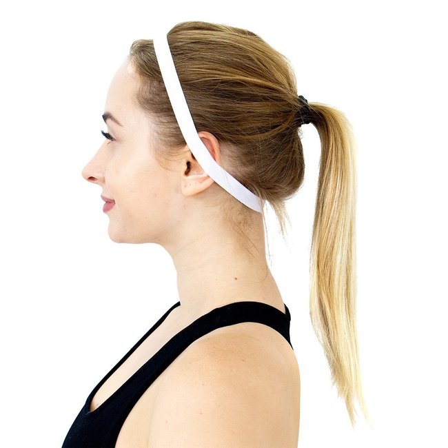 Faixa de Cabelo HUPI Kit 03 Branco Azul Cinza