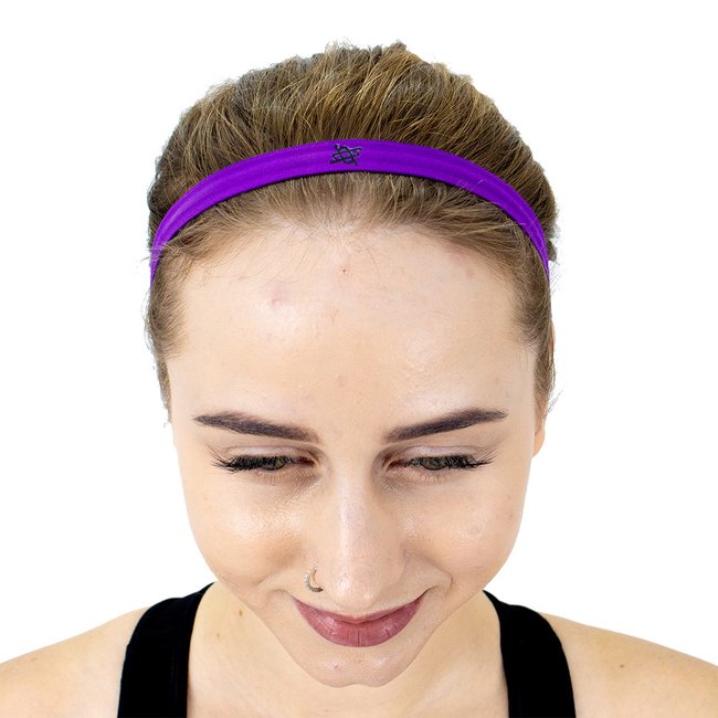 Faixa de Cabelo HUPI Kit 03 Preto Branco e Roxo