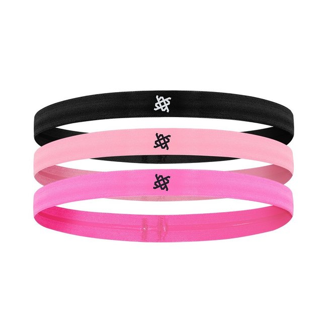 Faixa de Cabelo HUPI Kit 03 Preto Rosa Pink