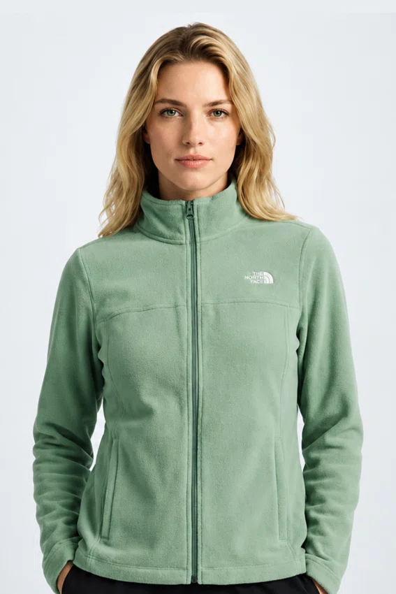 Fleece Feminino The North Face Glacier Full Zip Verde