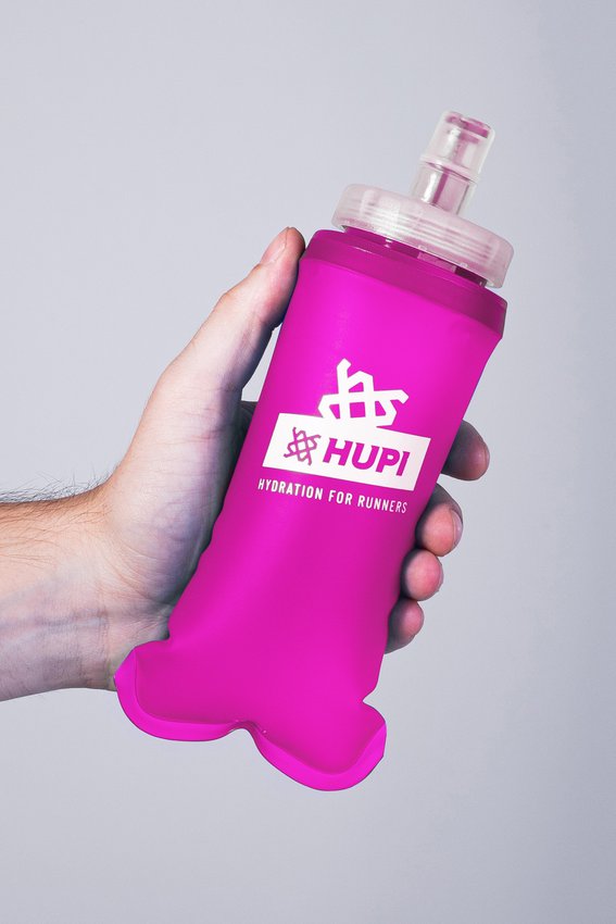 Garrafa Dobrável Soft Flask HUPI Rosa - 250ml