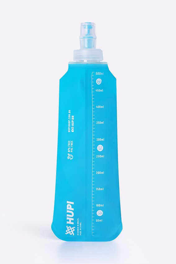 Garrafa Dobrável Soft Flask HUPI 500ml - Boca Pequena