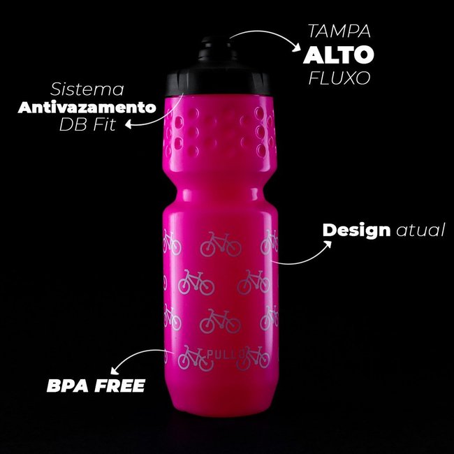 Garrafa Pullo Bike Rosa 750ml