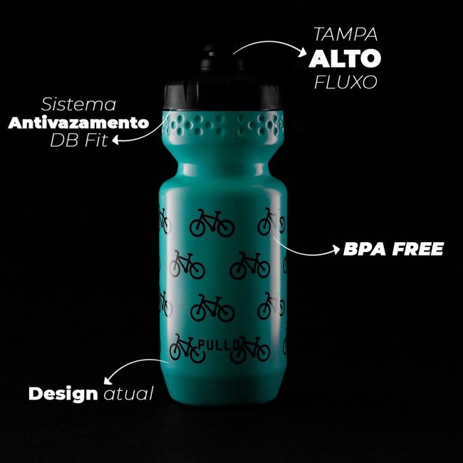 Garrafa Pullo Bike Verde Agua 600ml