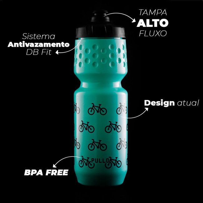 Garrafa Pullo Bike Verde Água 750 Ml
