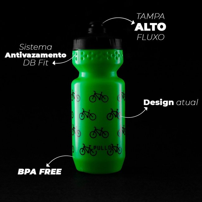 Garrafa Pullo Bike Verde Neon 600ml