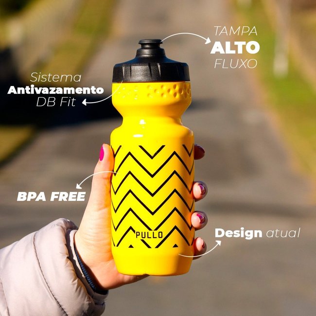 Garrafa Pullo Graffi Amarelo 600ml
