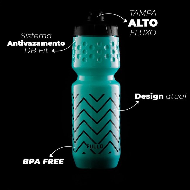 Garrafa Pullo Graffi Verde Água 750ml