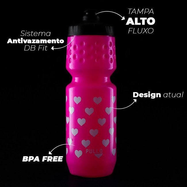 Garrafa Pullo My Heart Rosa 750ml