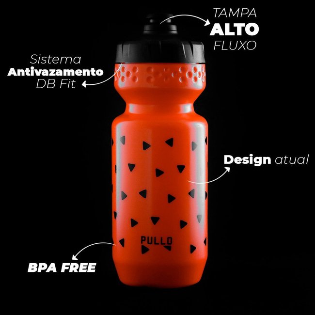 Garrafa Pullo Nuoli Laranja 600ml