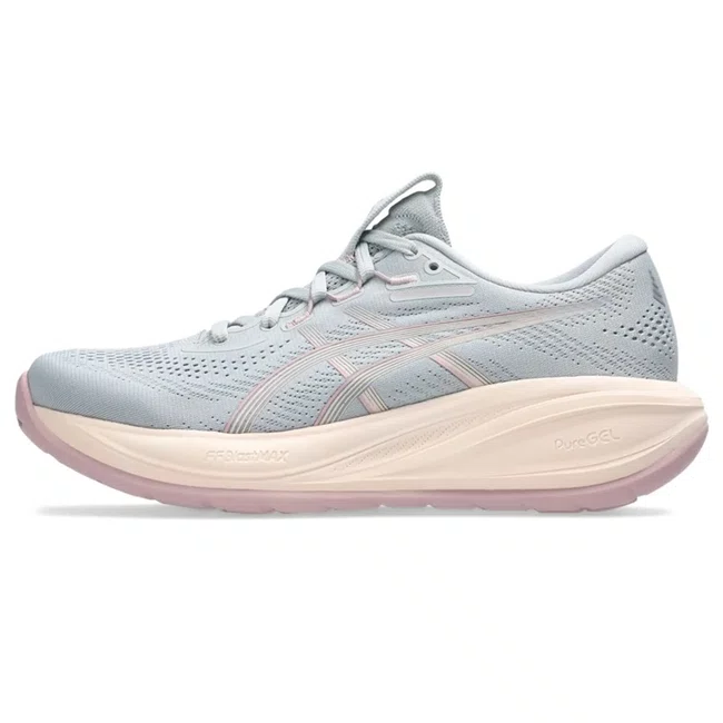 Tênis ASICS GEL-Cumulus 28 Feminino Cinza e Rosa