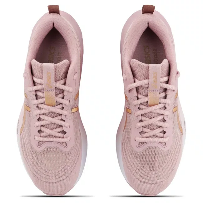 Tênis ASICS GEL-Nagoya 8 Feminino Rosa e Dourado