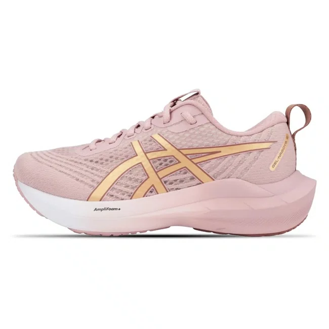 Tênis ASICS GEL-Nagoya 8 Feminino Rosa e Dourado