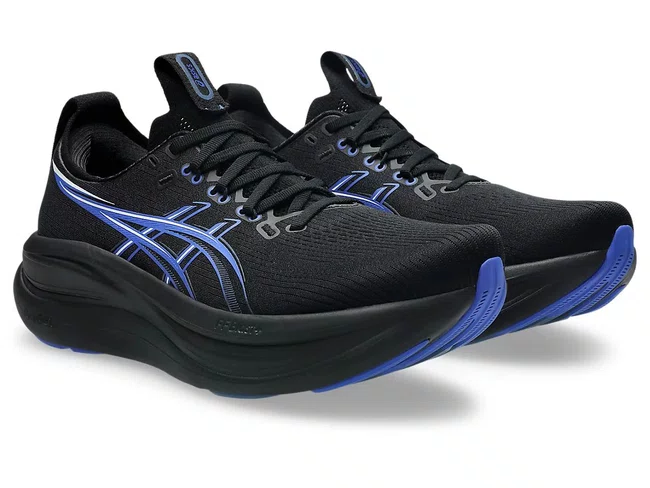 Tênis ASICS GEL-Nimbus 28 Masculino Preto e Azul