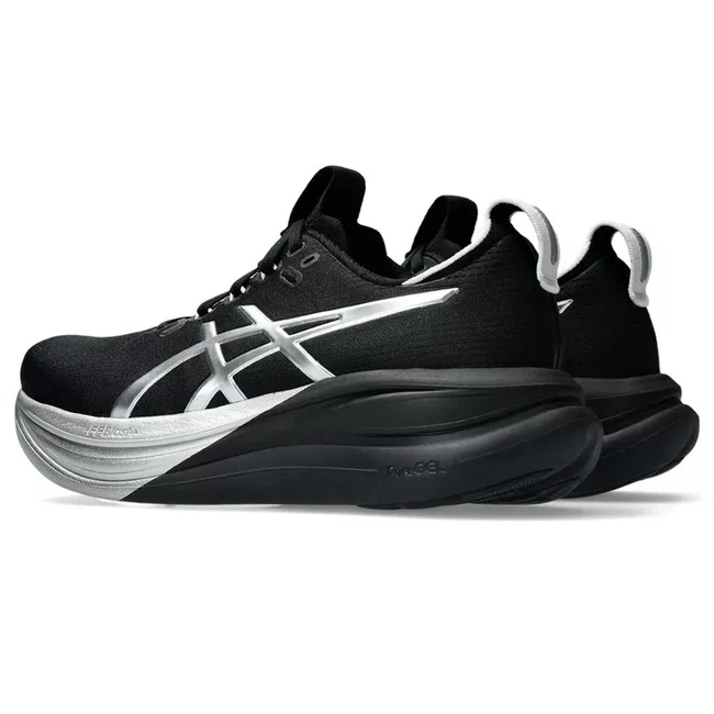 Tênis ASICS GEL-Nimbus 28 Feminino Preto e Prata