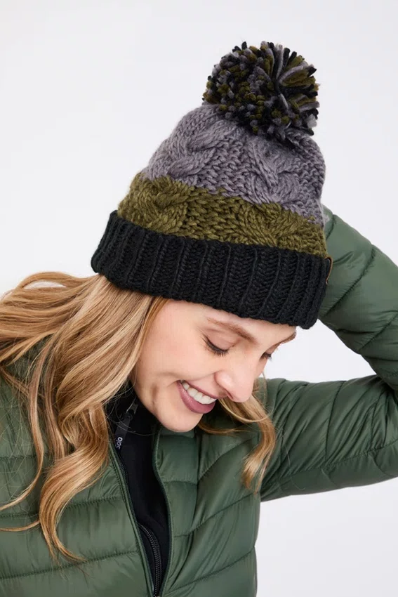 Gorro Solo Pine Tree Verde e Cinza