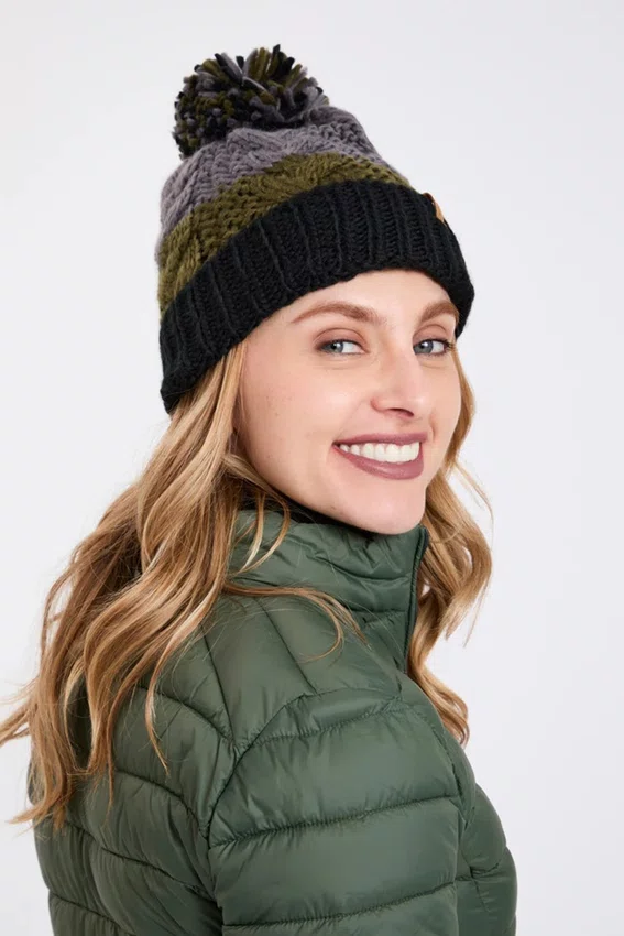 Gorro Solo Pine Tree Verde e Cinza