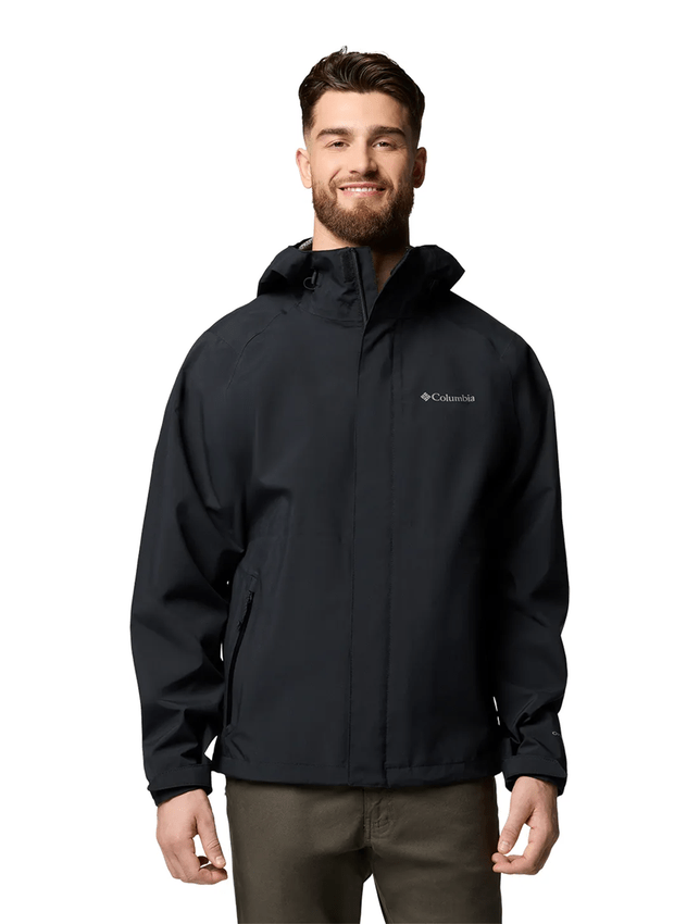 Jaqueta Columbia Masculina Earth Explorer II com Capuz Preta