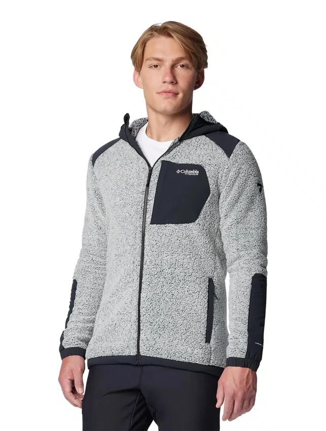 Jaqueta Columbia Masculina Arctic Crest Sherpa Branco/Preto