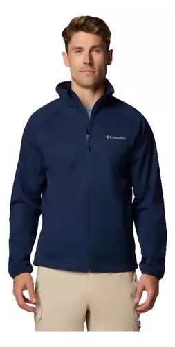 Jaqueta Columbia Canyon Meadows II Softshell Collegiate Azul Masculino