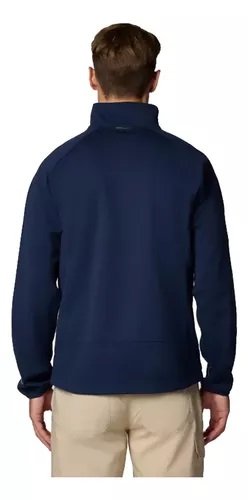 Jaqueta Columbia Canyon Meadows II Softshell Collegiate Azul Masculino