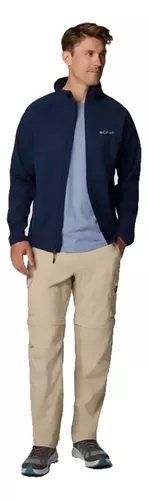 Jaqueta Columbia Canyon Meadows II Softshell Collegiate Azul Masculino