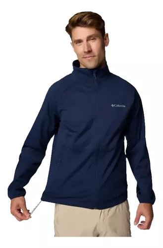 Jaqueta Columbia Canyon Meadows II Softshell Collegiate Azul Masculino