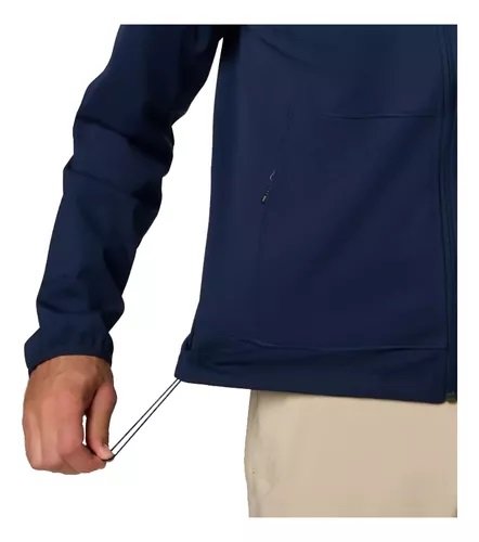 Jaqueta Columbia Canyon Meadows II Softshell Collegiate Azul Masculino