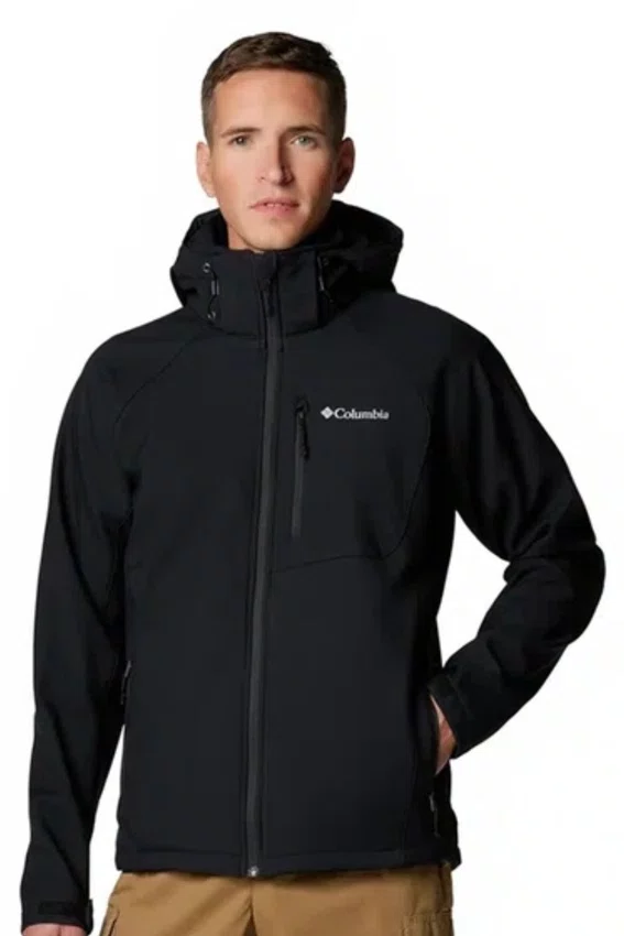 Jaqueta Columbia Cascade Ridge III Softshell Masculina Preta
