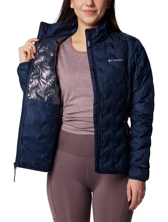 Jaqueta Down Columbia Delta Ridge II Feminina Azul Marinho