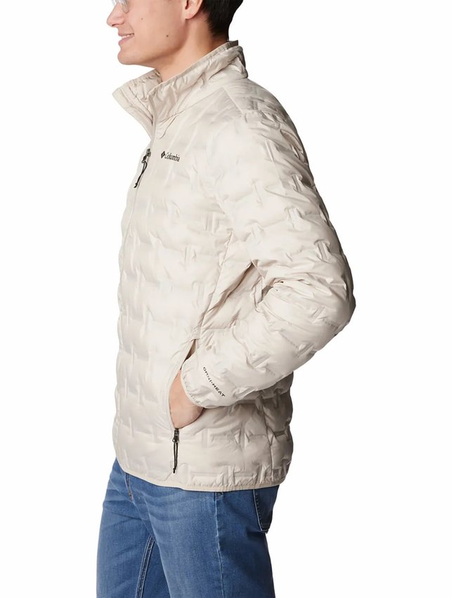 Jaqueta Columbia Down Delta Ridge Sem Capuz Marfim Masculino